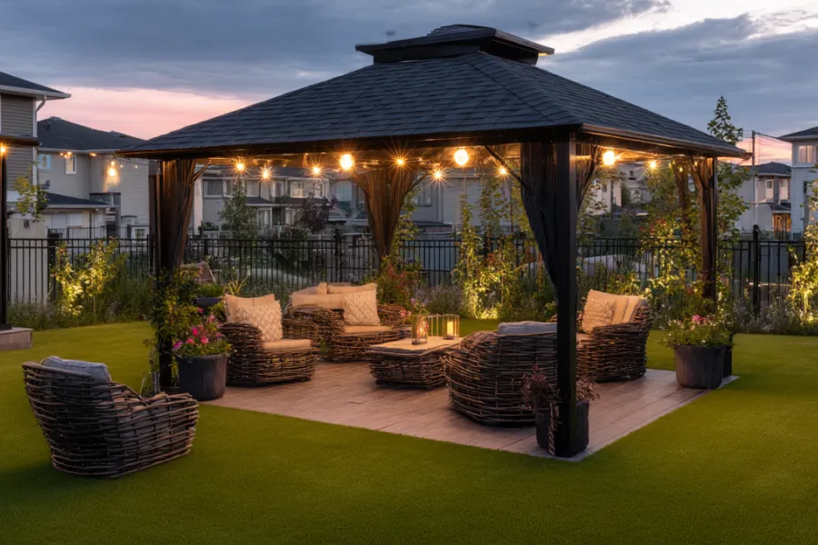 screened in pop up gazebo